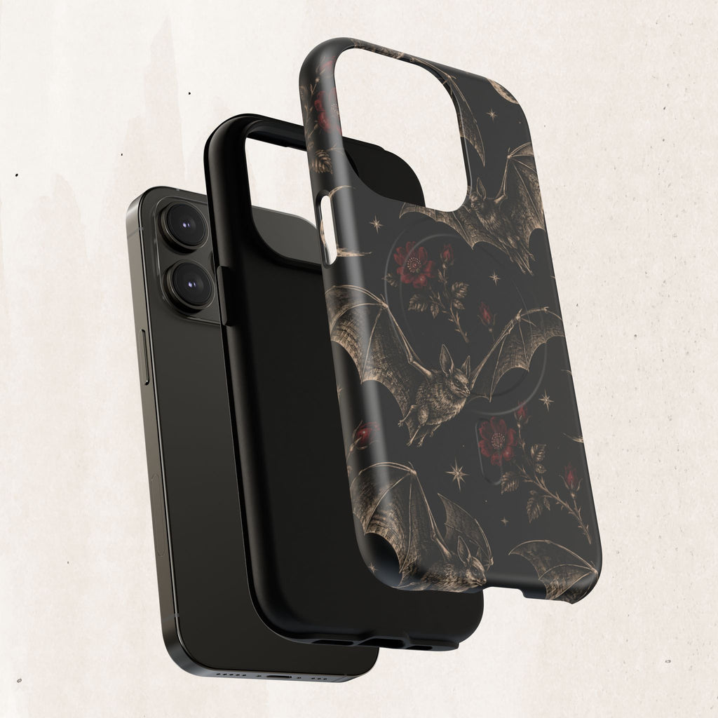 Gothic Bat & Moon Tough Magnetic Phone Case