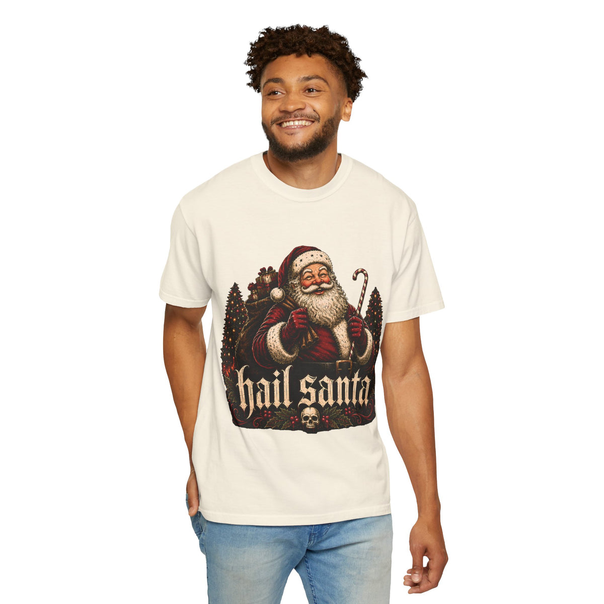 Hail Santa Vintage Graphic Tee