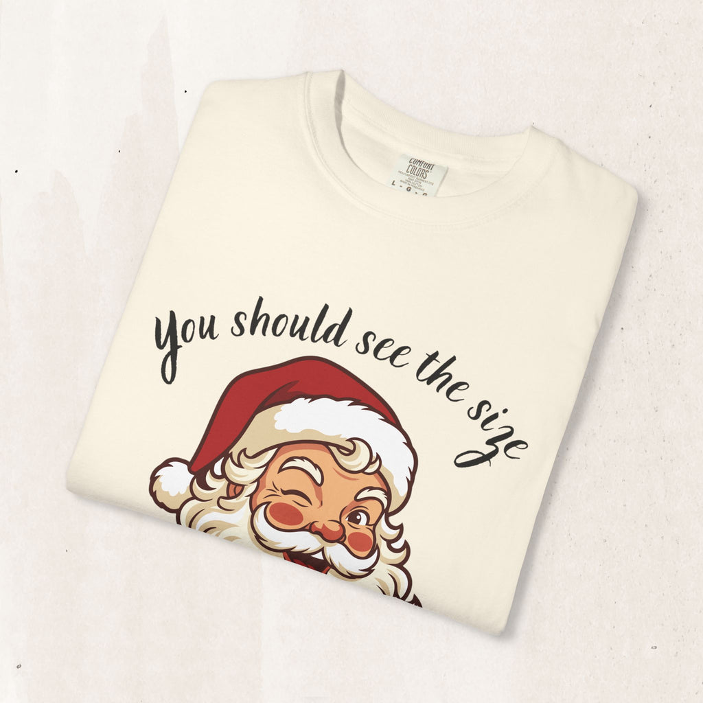 Santa 'You Should See the Size of My Sack' Christmas Tee Printify