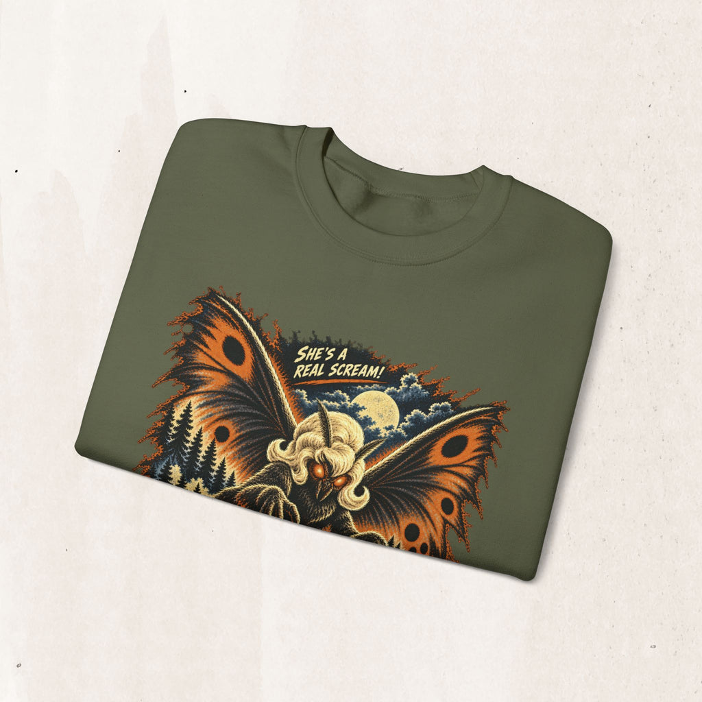 Mothmaam Retro Monster Crewneck Sweatshirt
