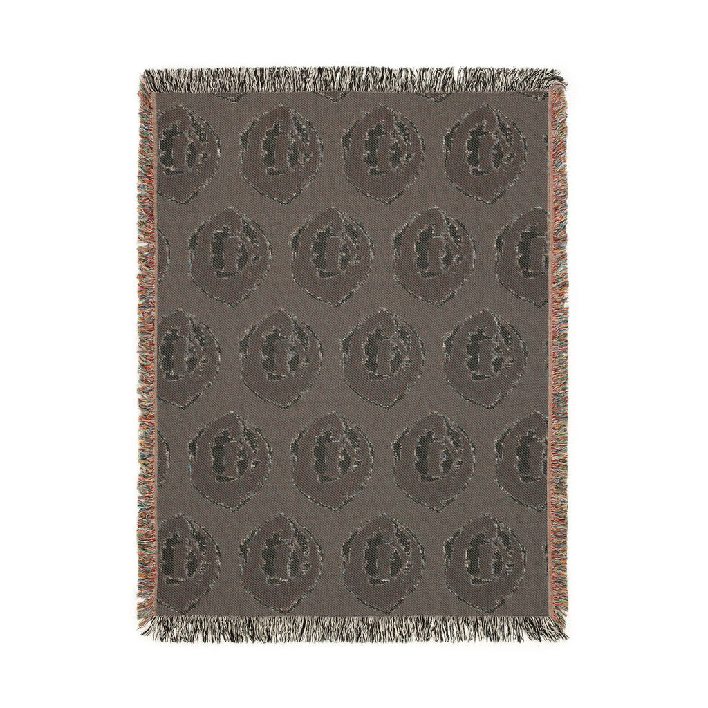 Vampire Fangs Woven Blanket Printify