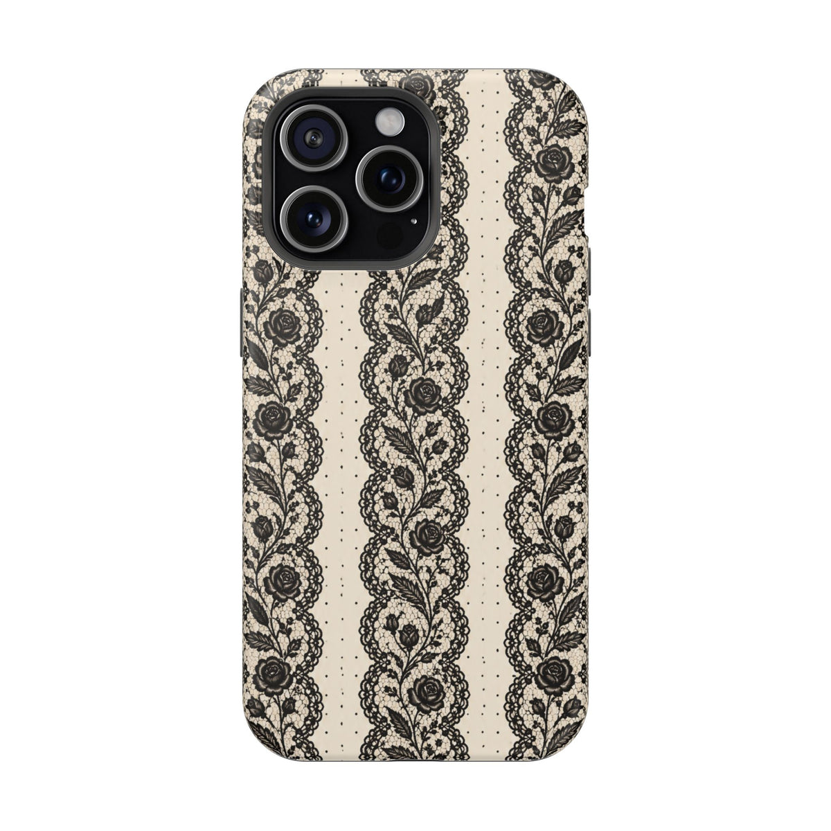 Lace Stripes Magnetic Phone Case, alternate view