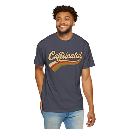 Caffeinated Retro Stripe Tee