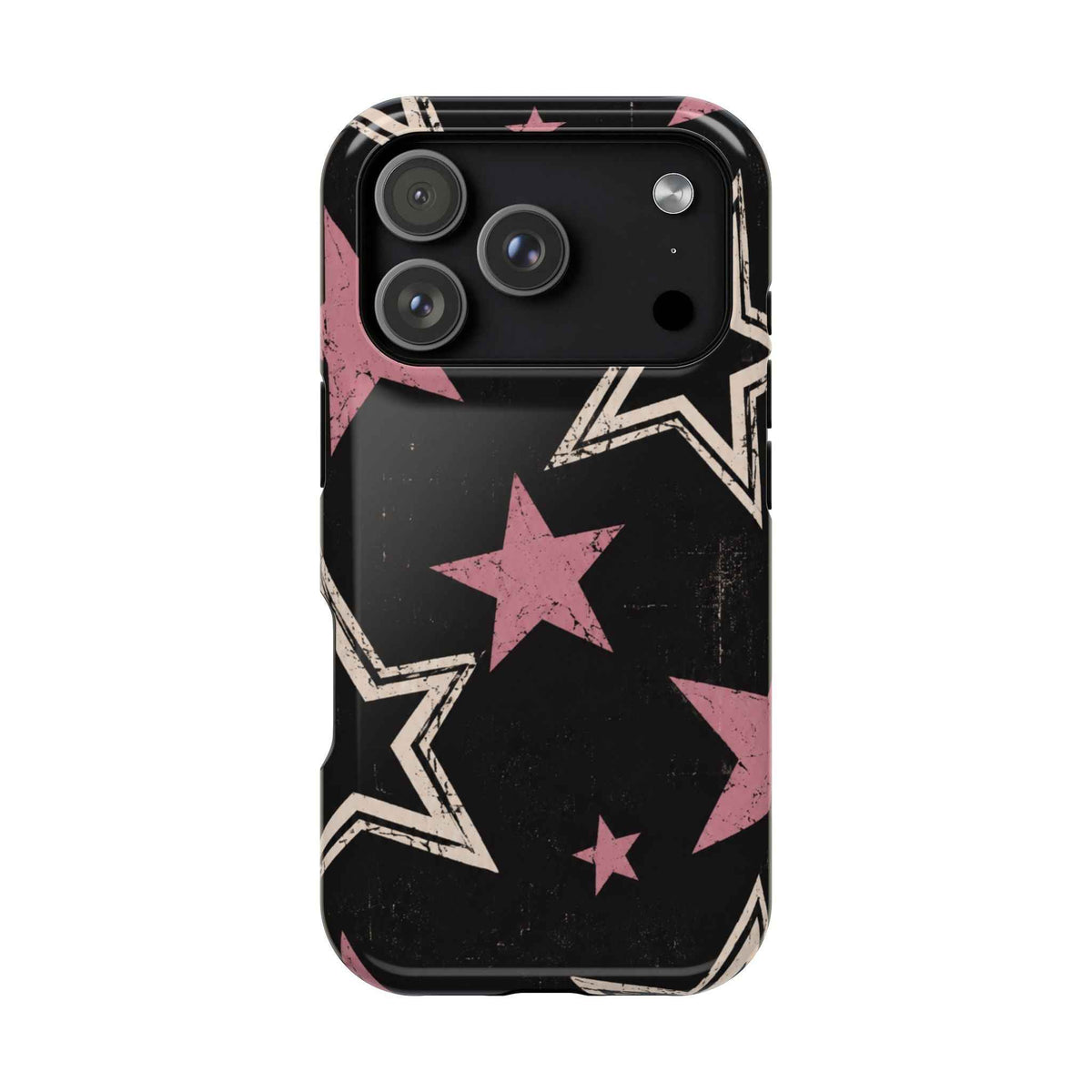 Pink Retro Stars Magnetic Phone Case – Tough Cover