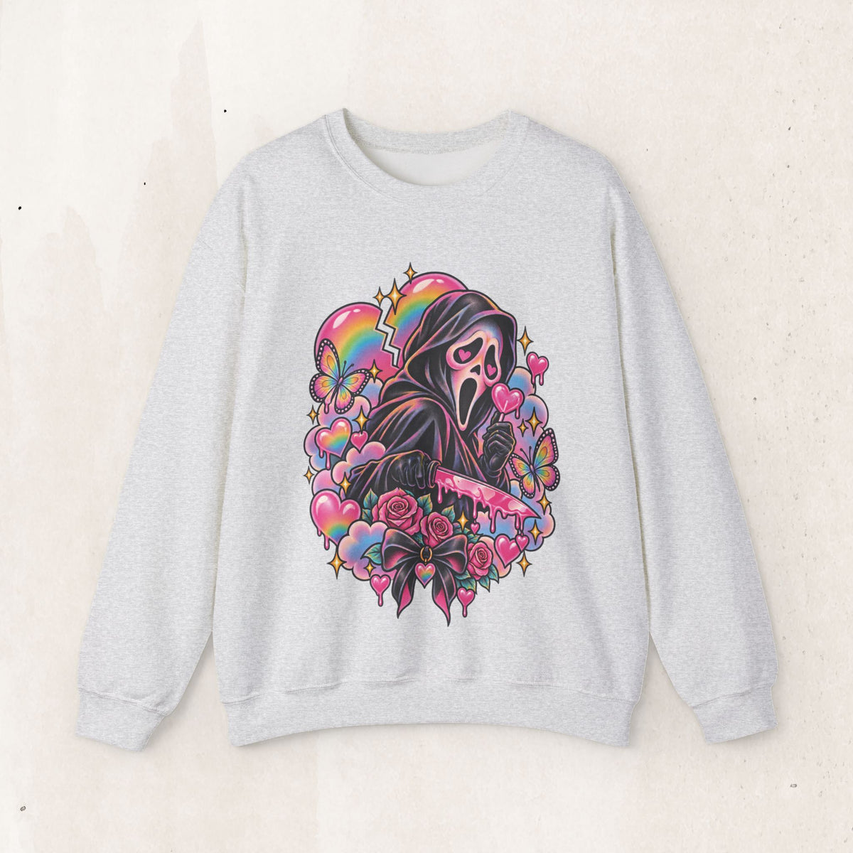 Ghostface Rainbow Crewneck Sweatshirt