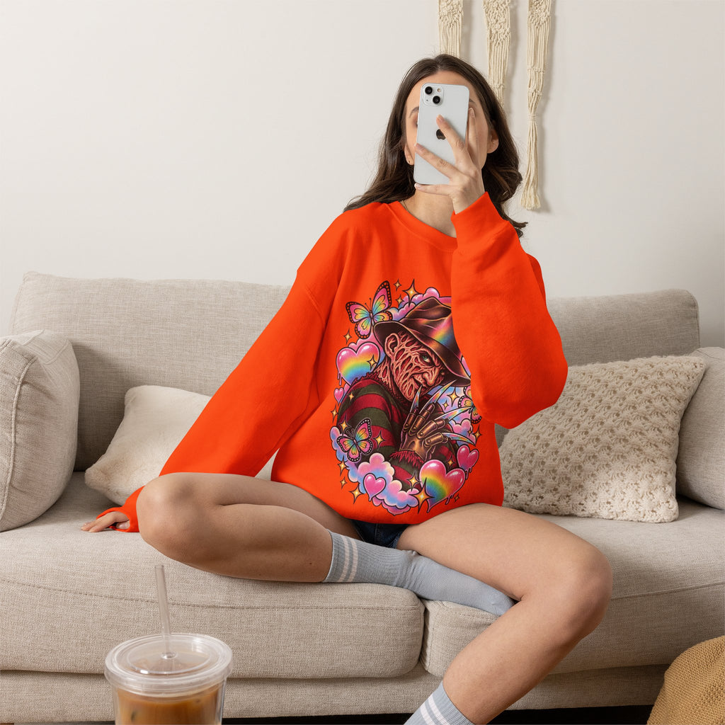 Freddy Krueger Rainbow Crewneck Sweatshirt
