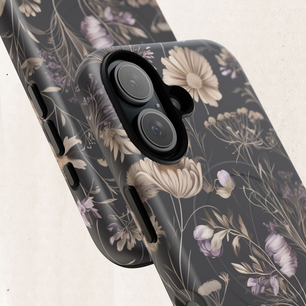 Floral Noir Tough Magnetic Phone Case