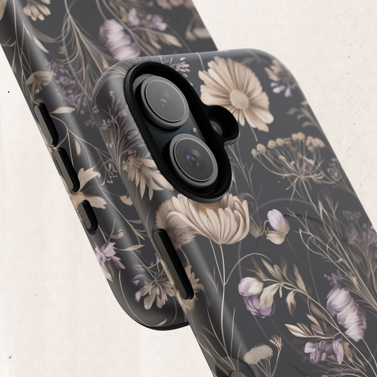 Floral Noir Tough Magnetic Phone Case