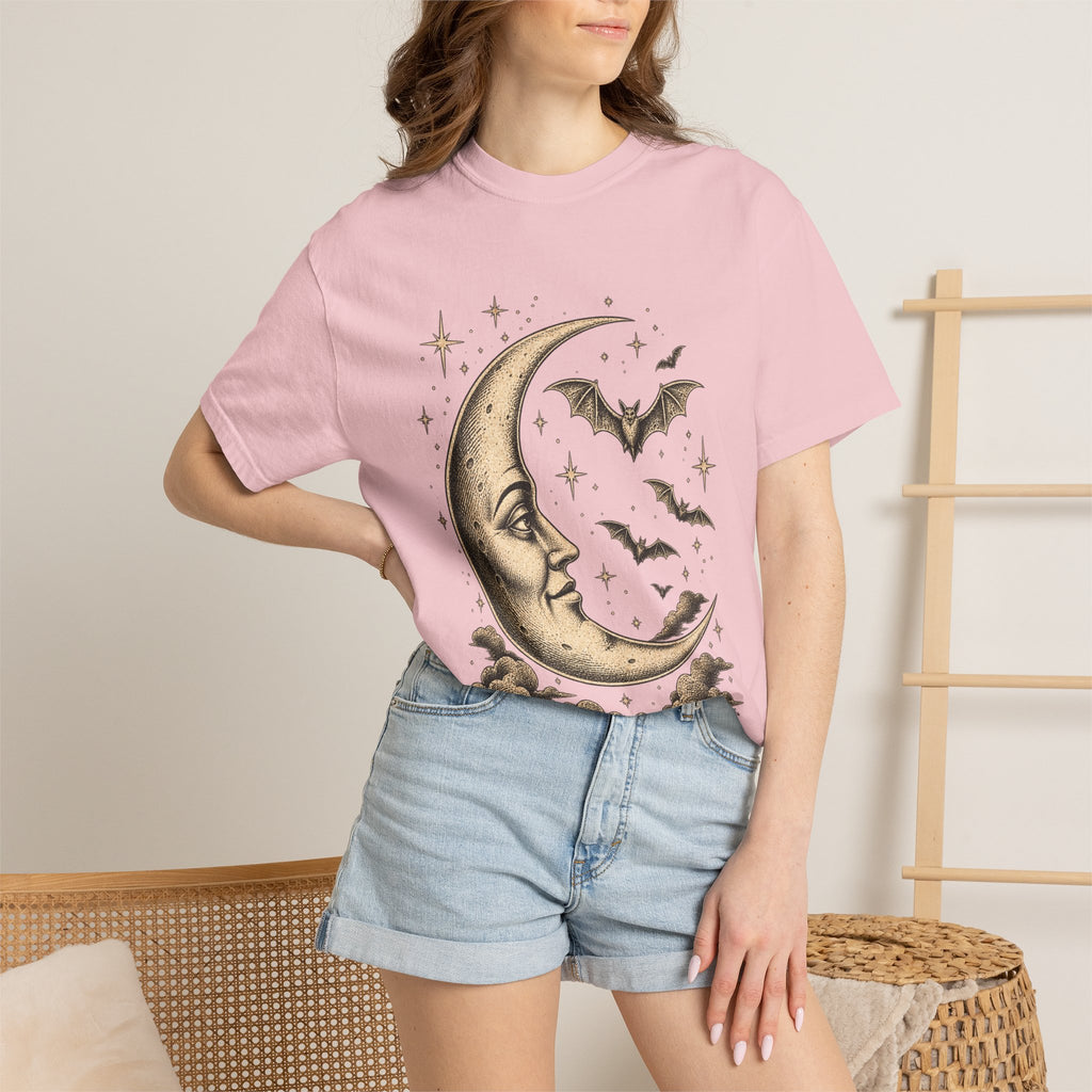 Crescent Moon & Bats Tee