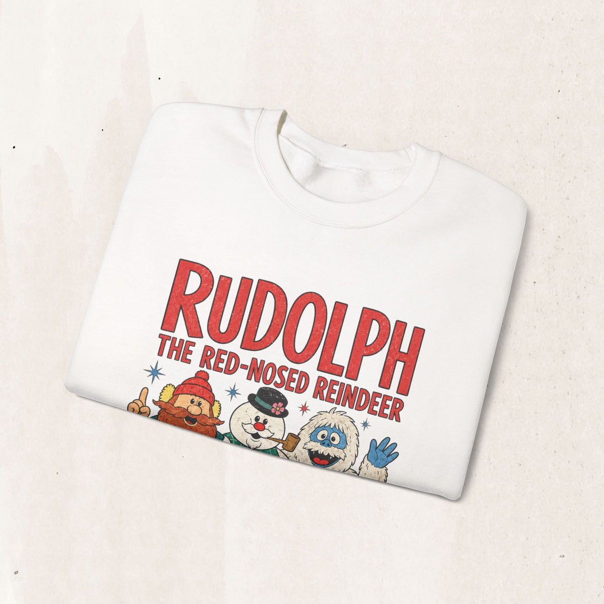Rudolph The Red-Nosed Reindeer Vintage Crewneck Sweatshirt