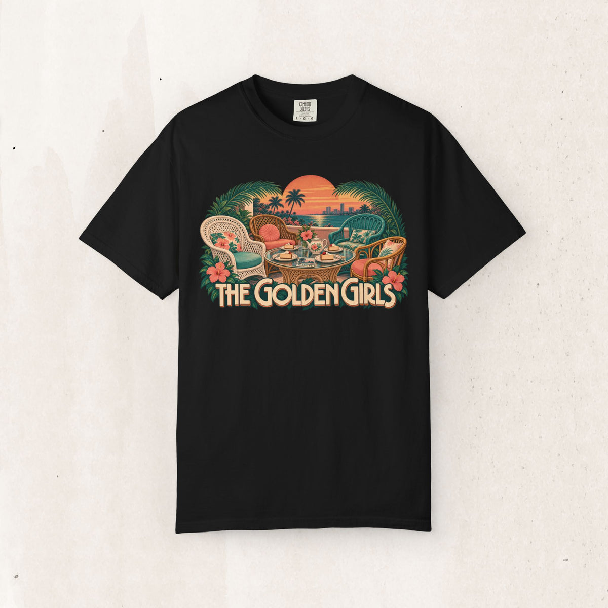 Golden Girls Retro Sunset Tee