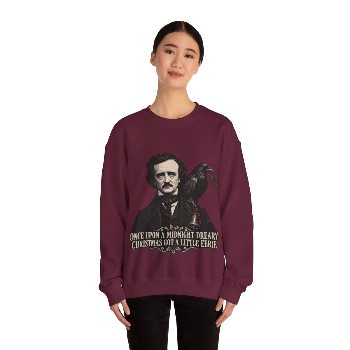 Edgar Allan Poe Christmas Crewneck Sweatshirt
