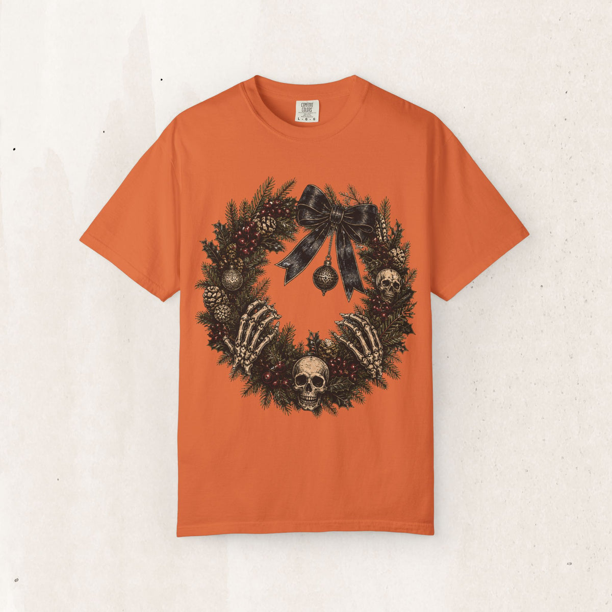 Skulls & Spruce Wreath Tee Printify