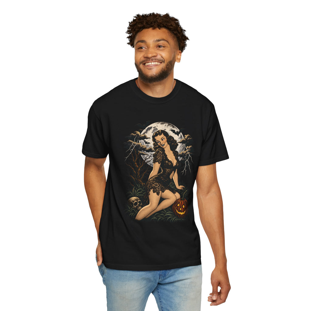 Vintage Pin-Up Witch Tee