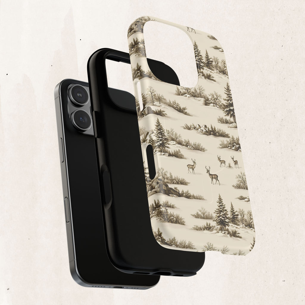 Deer & Pine Woodland Tough Magnetic Phone Case