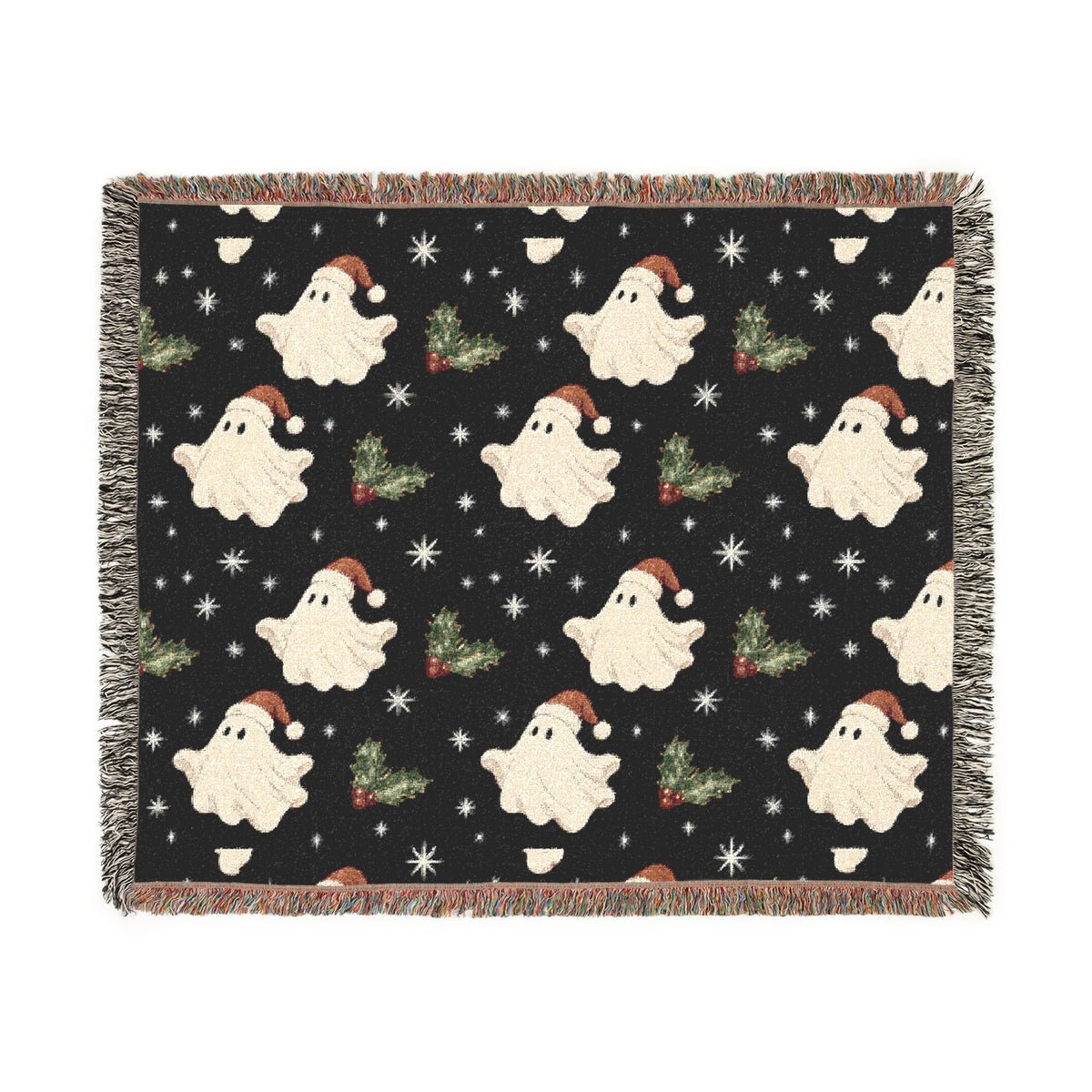 Christmas Ghost Woven Blanket, alternate view