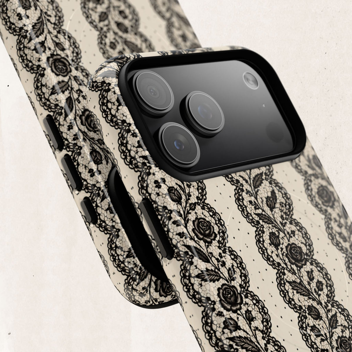 Lace Stripes Magnetic Phone Case
