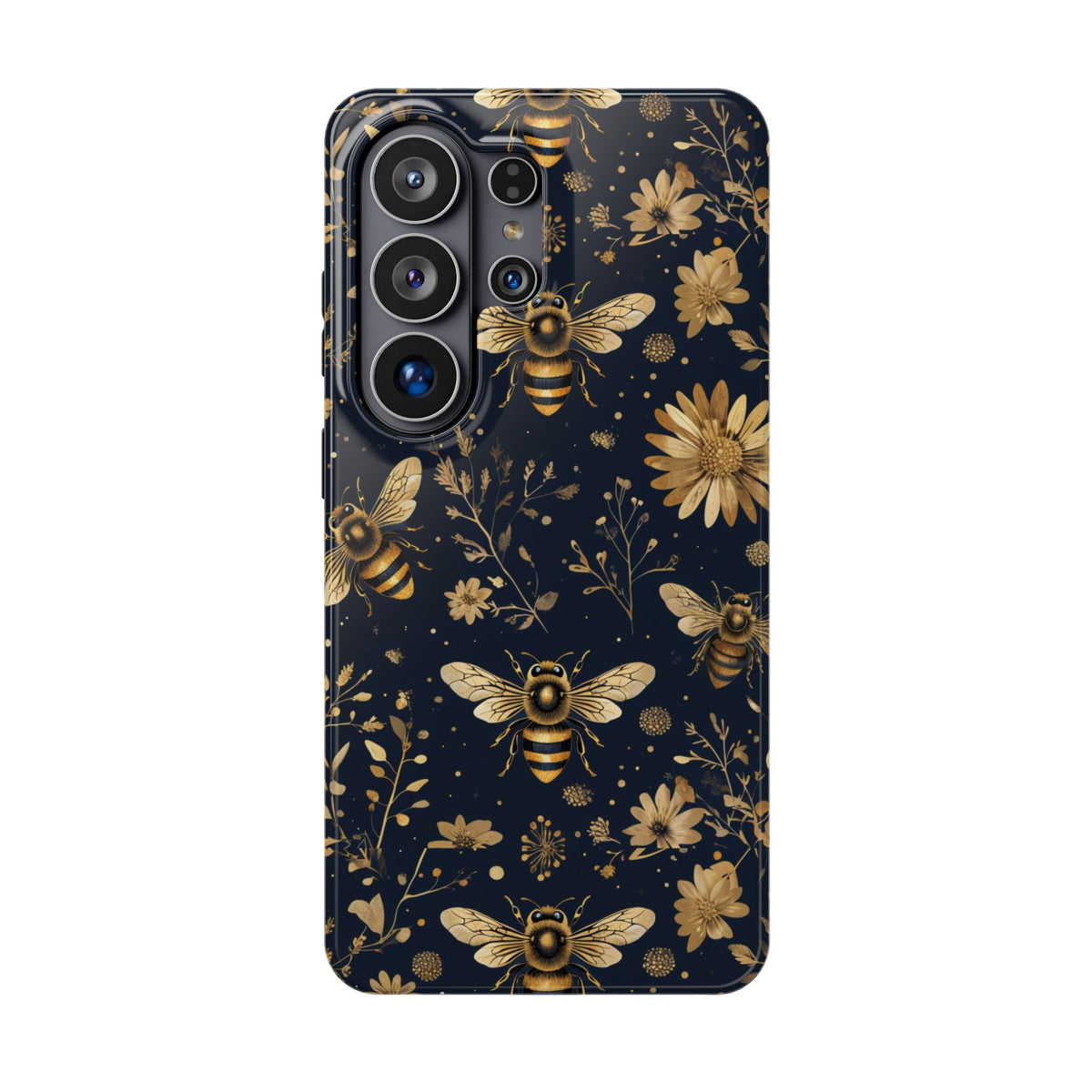 Gold Bees & Daisies Magnetic Tough Case, alternate view