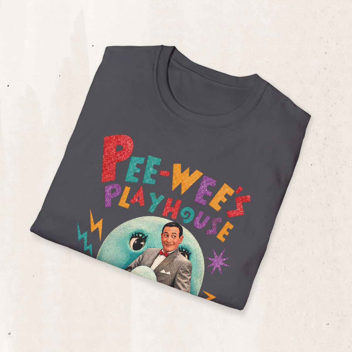 Pee-Wee's Playhouse Graphic Tee in Charcoal, alternate view