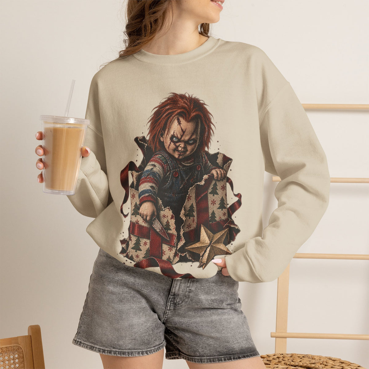 Chucky Christmas Crewneck Sweatshirt