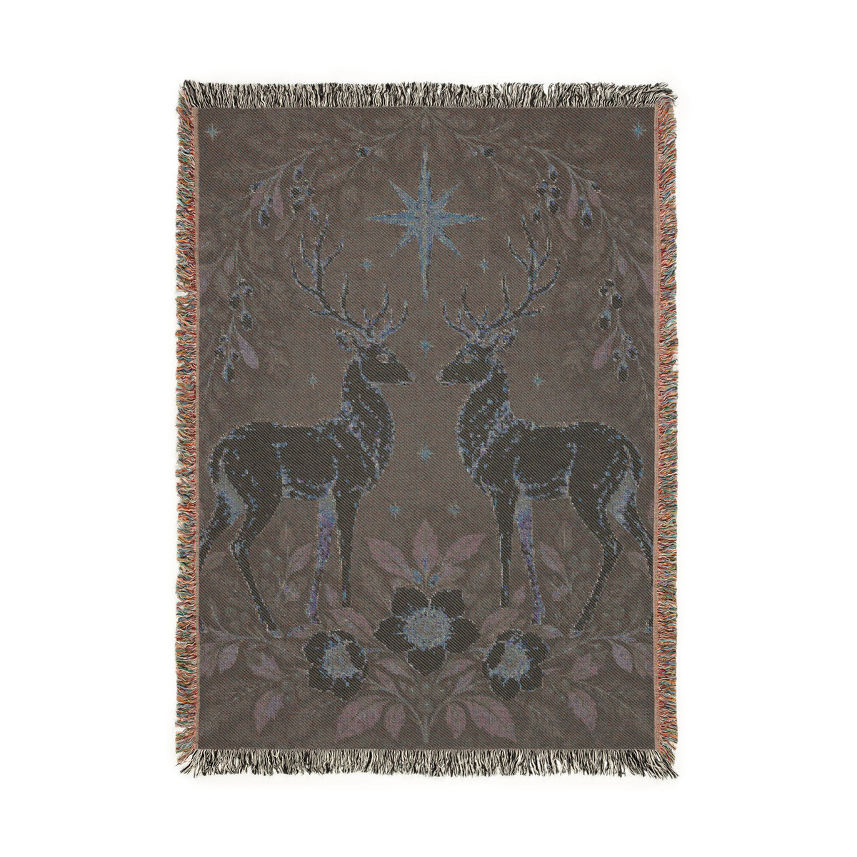 Reindeer Woven Blanket Printify