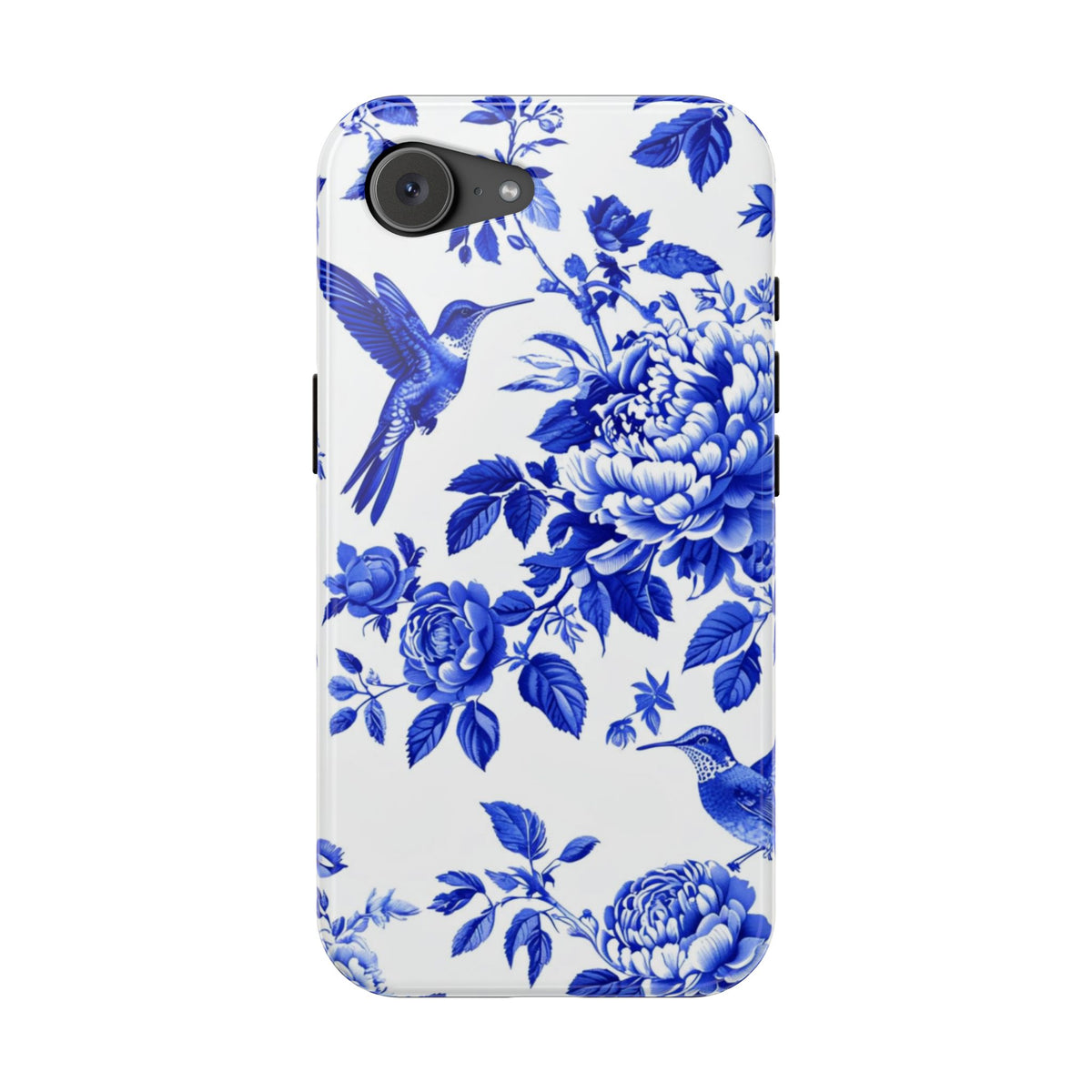 Blue Floral Bird Magnetic Phone Case, alternate view