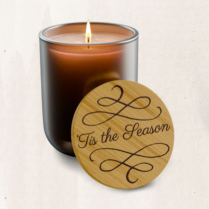 Engraved 'Tis the Season Soy Candle (14 oz)