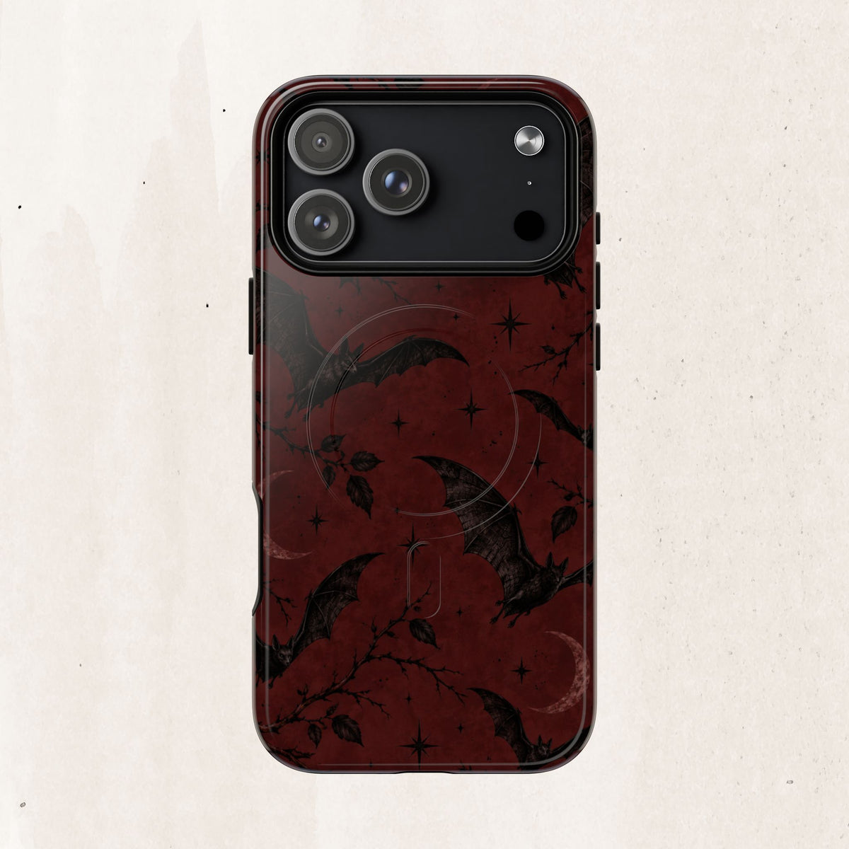 Gothic Bat Moon Magnetic Phone Case