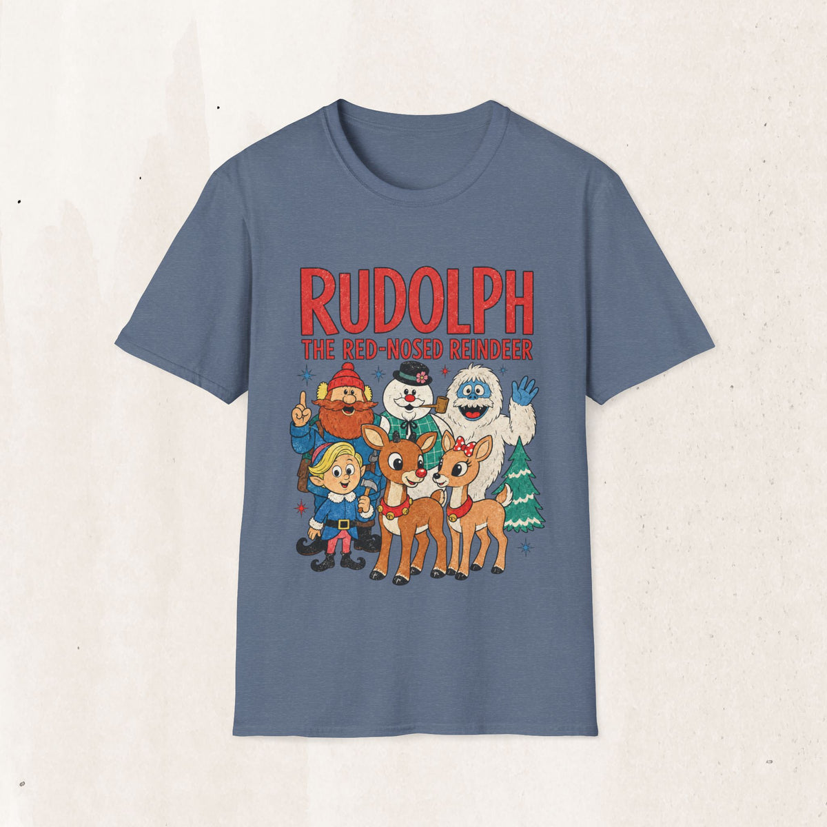 Rudolph The Red-Nosed Reindeer Christmas Tee