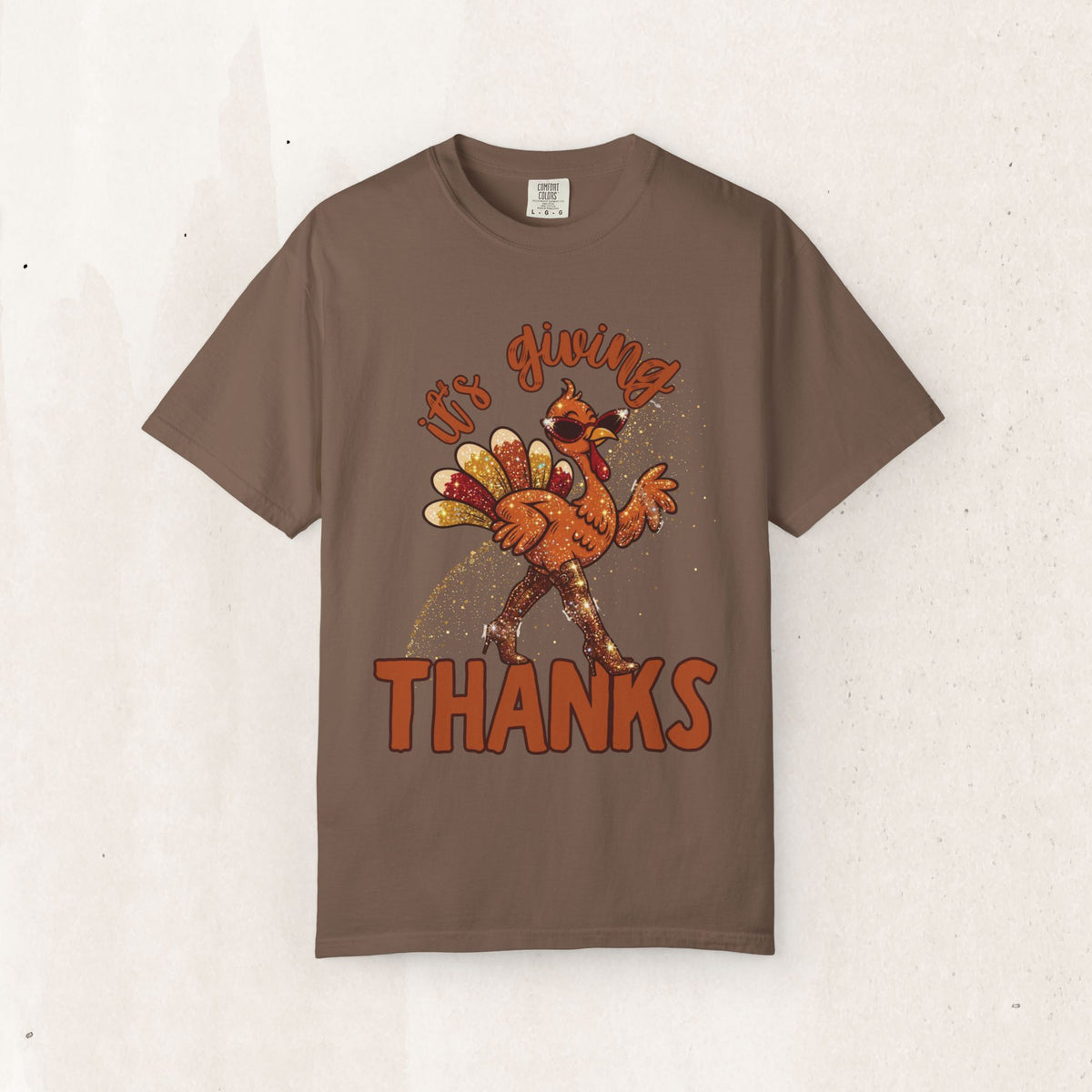 Thanksgiving Sassy Turkey Tee – Espresso