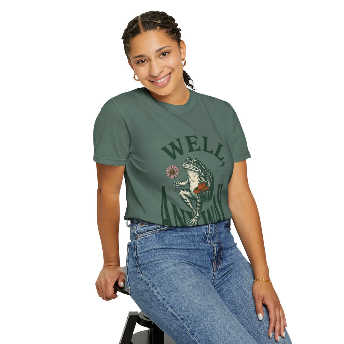 Frog Graphic "Well, Anyway" Tee