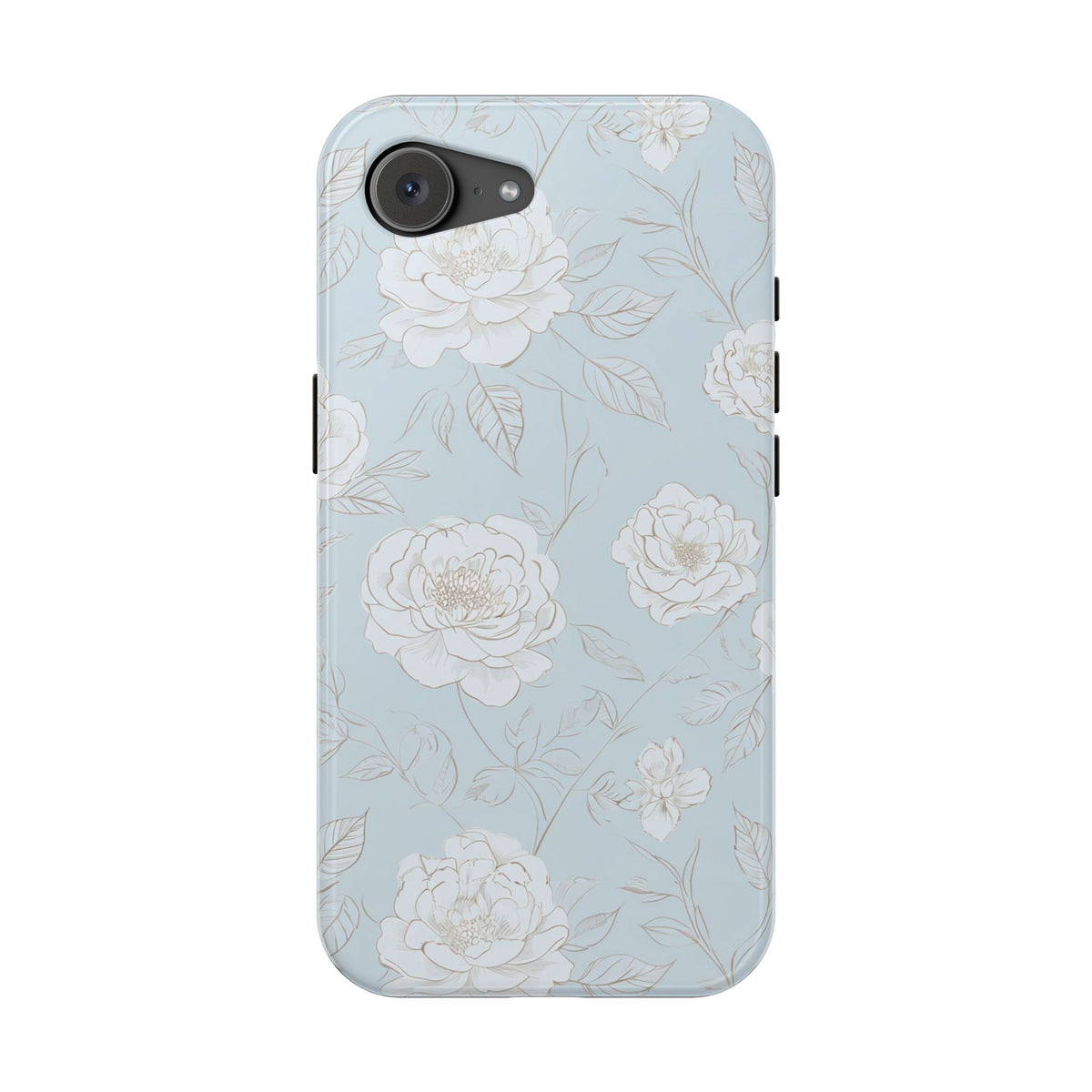 Blue Floral Magnetic Phone Case, alternate view