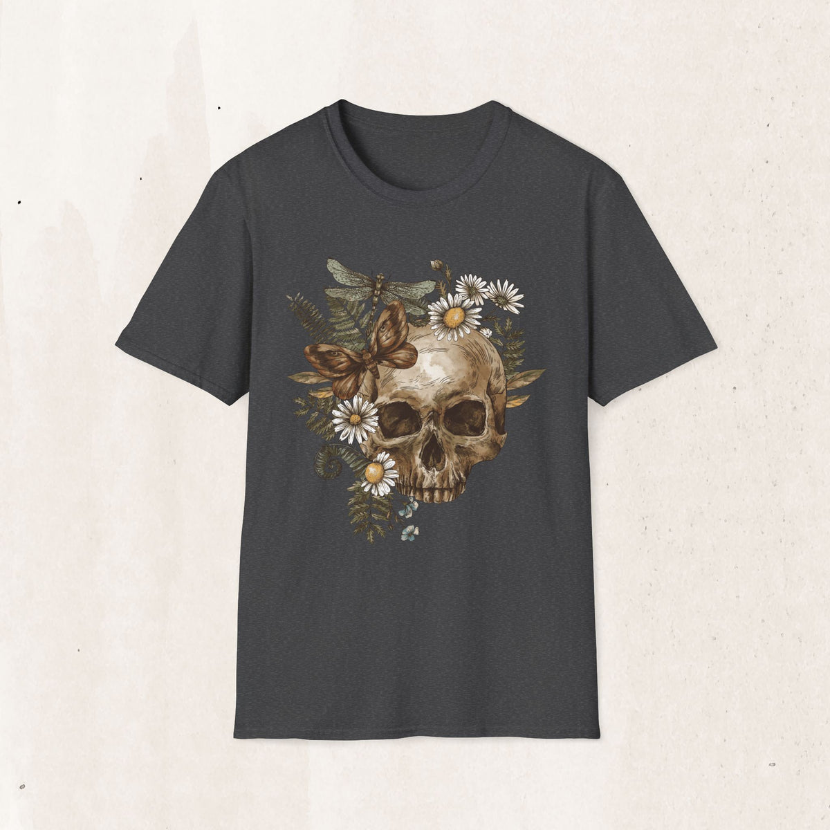 Floral Skull Graphic Tee