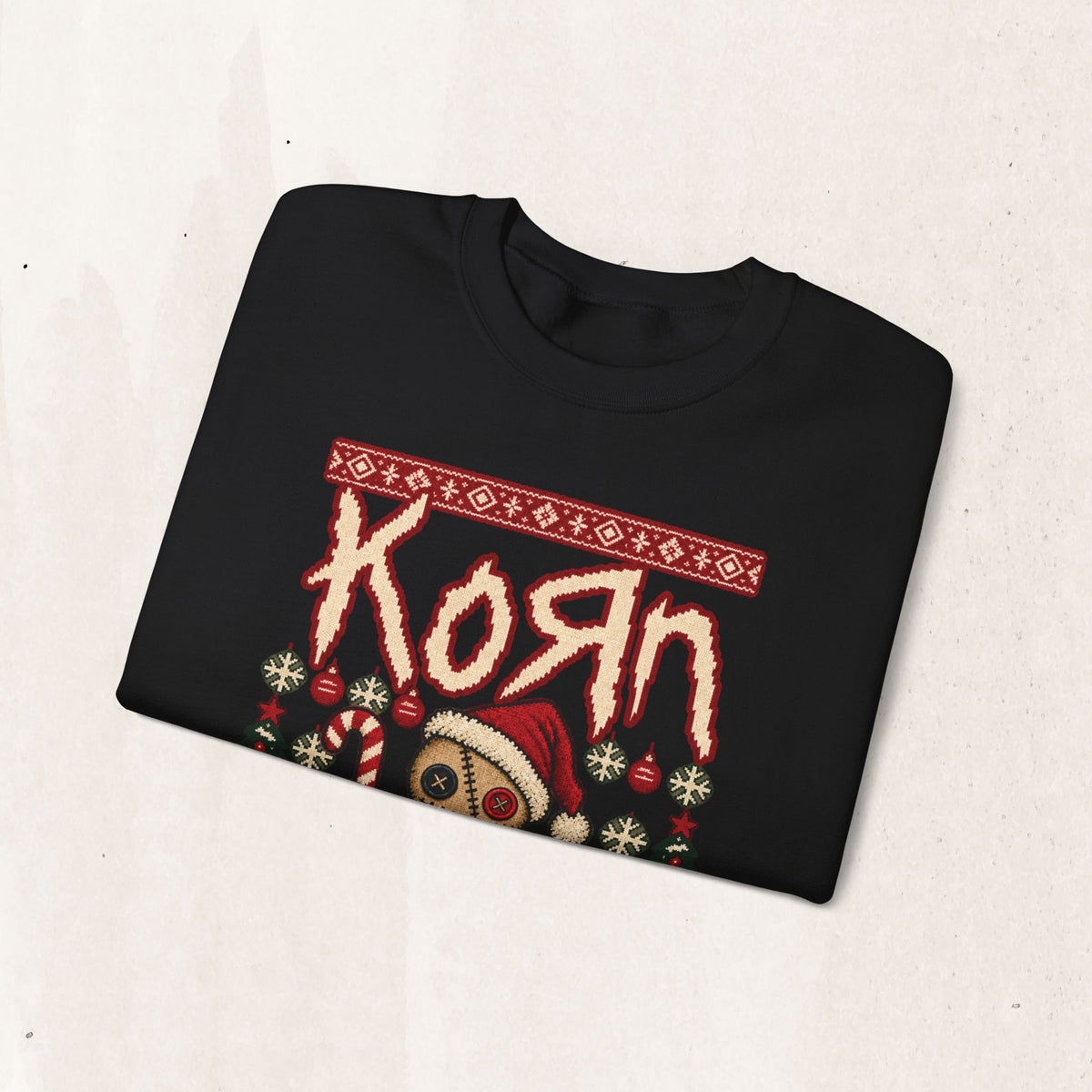 Xmas A.D.I.D.A.C. All Day I Dream About Christmas Sweatshirt in Red, alternate view