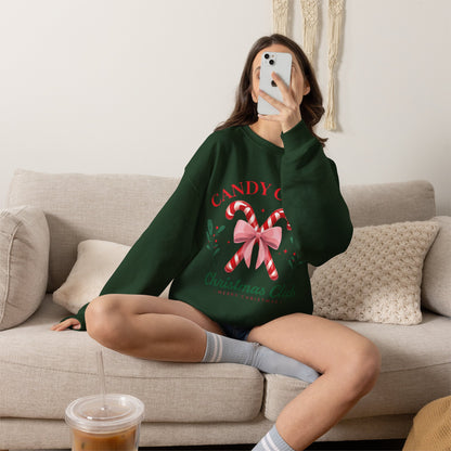 Candy Cane Christmas Club Crewneck Sweatshirt