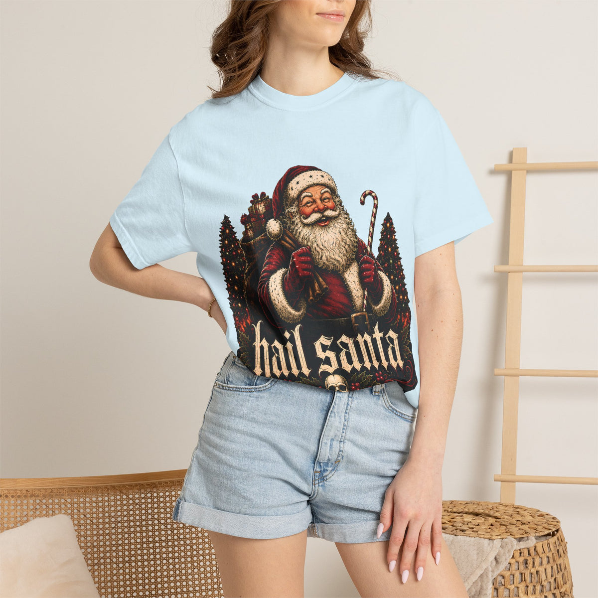 Hail Santa Vintage Graphic Tee