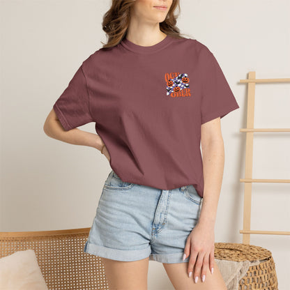 Embroidered Retro "October" Halloween Tee