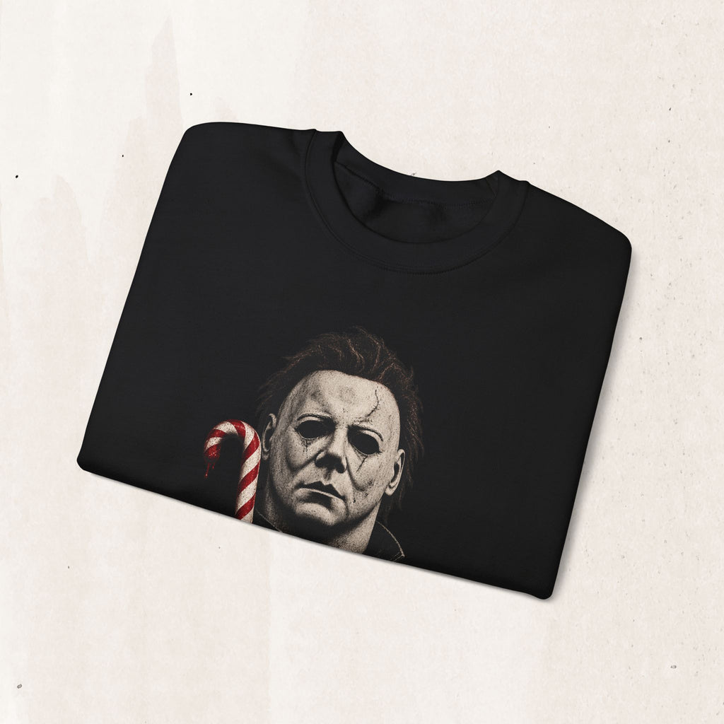 Michael Myers Candycane Crewneck Sweatshirt
