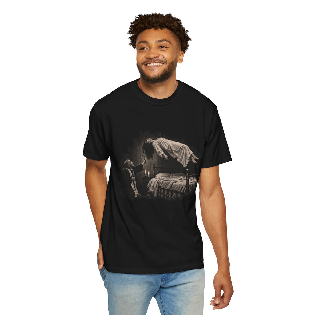 Exorcism Levitation Graphic Tee Printify
