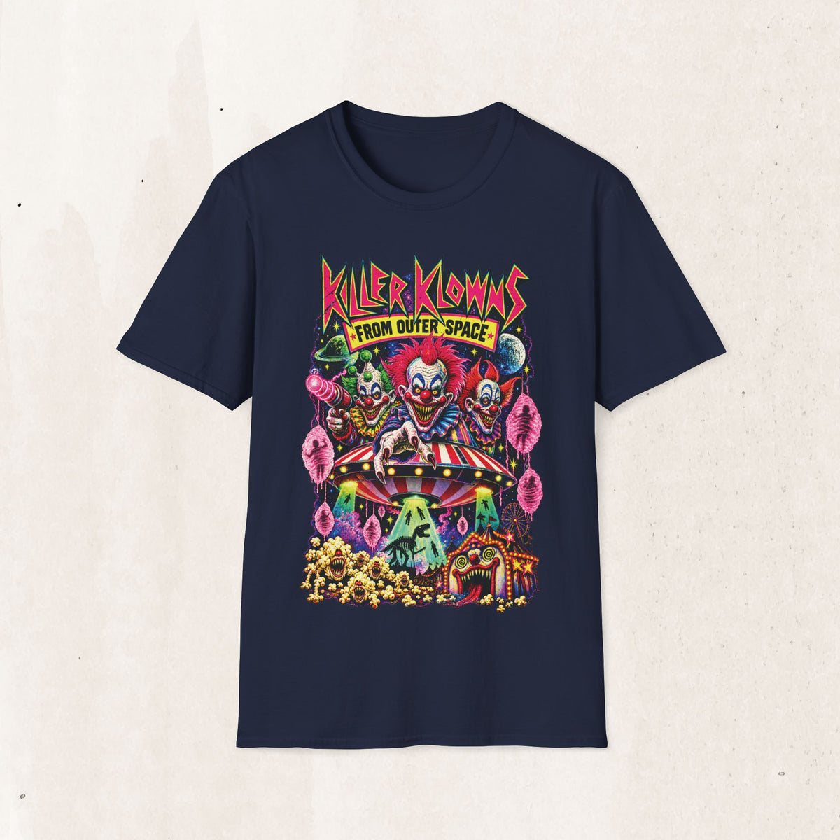 Killer Klowns From Outer Space T-Shirt — Retro Horror Clown Graphic Tee