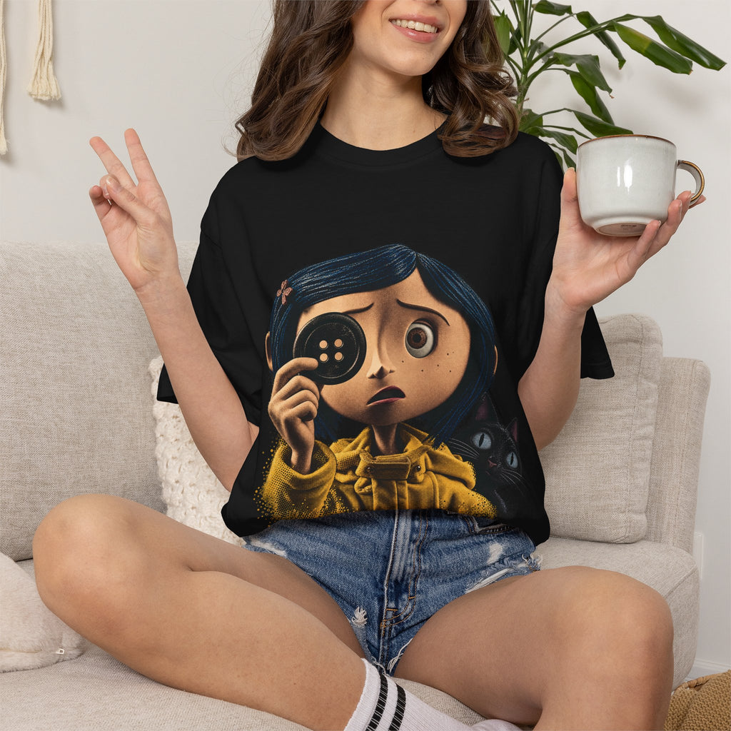 Coraline Button-Eye Graphic Tee