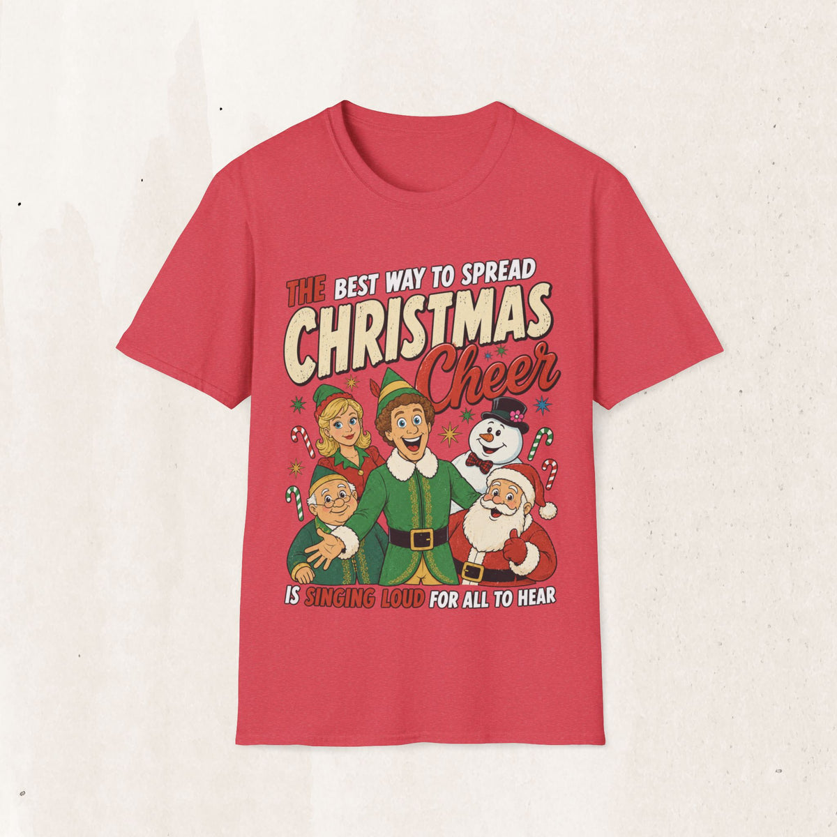 Christmas Cheer T-Shirt — "The Best Way to Spread Christmas Cheer" Retro Holiday Tee