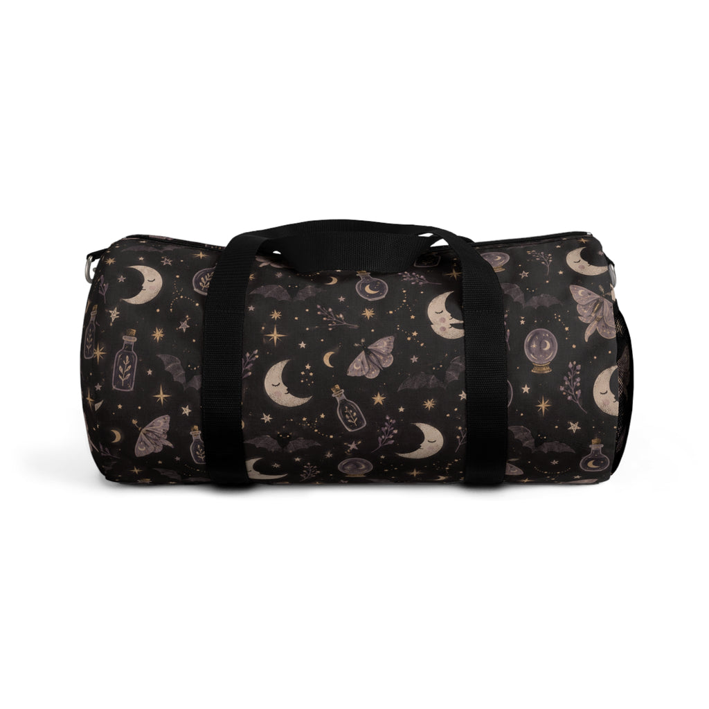 Mystic Moon & Moth Duffel Bag — Celestial Travel Bag