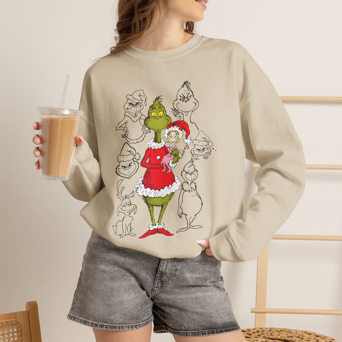 The Grinch Christmas Sweatshirt, Funny Grinch Crewneck
