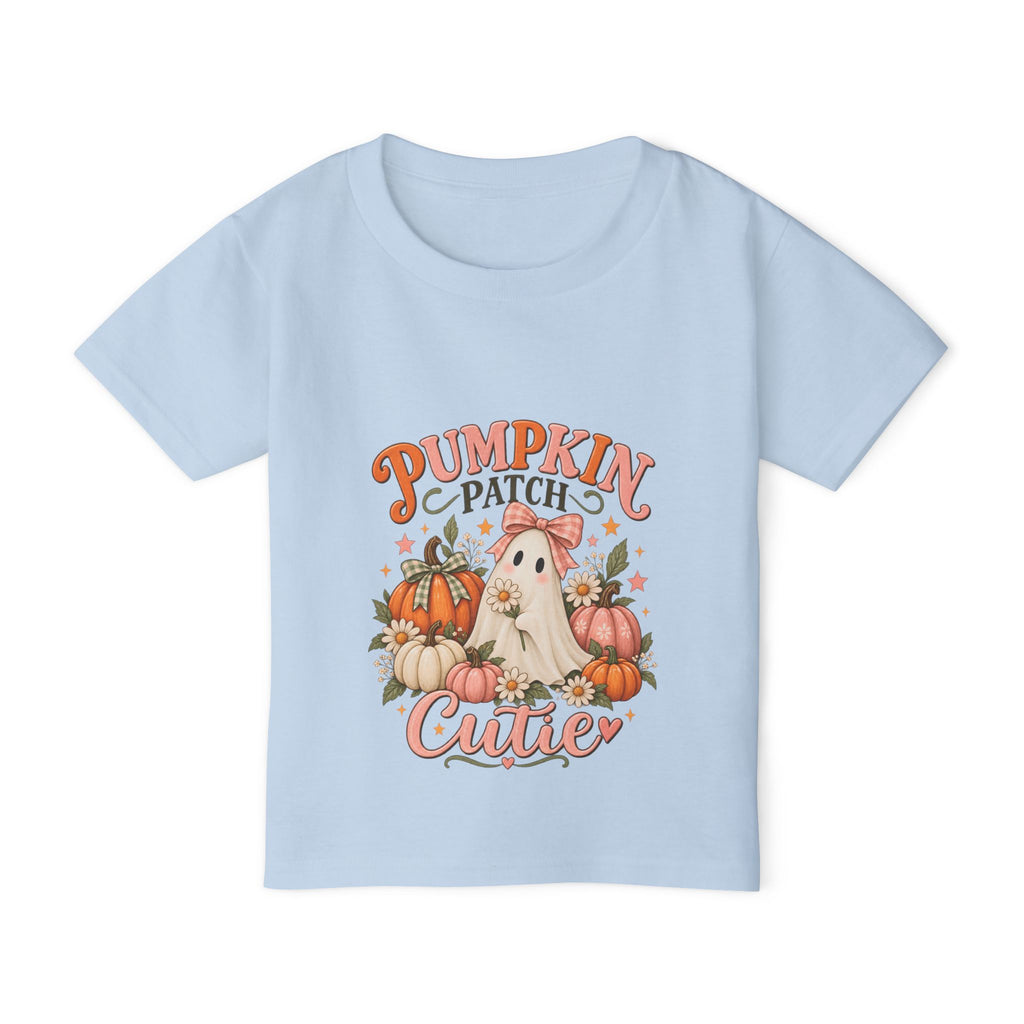 Pumpkin Patch Cutie Toddler T-Shirt - Cute Fall Halloween Outfit for Kids, Autumn Harvest Tee