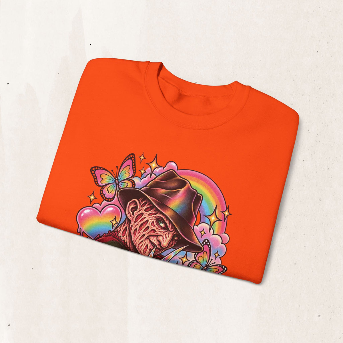 Freddy Krueger Rainbow Crewneck Sweatshirt