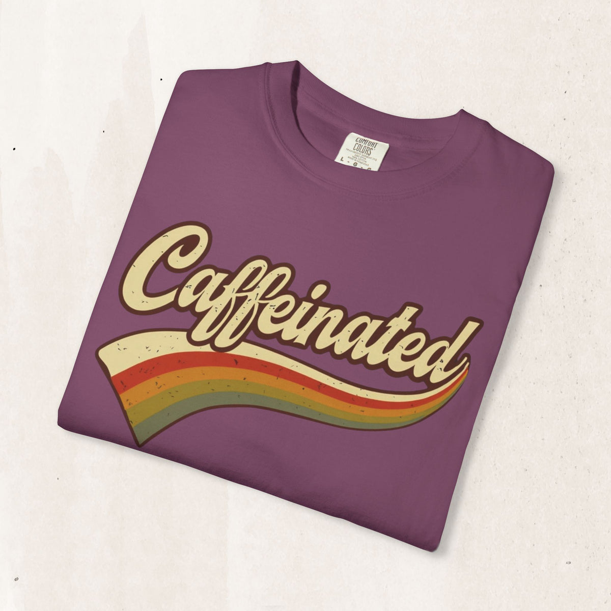 Caffeinated Retro Stripe Tee