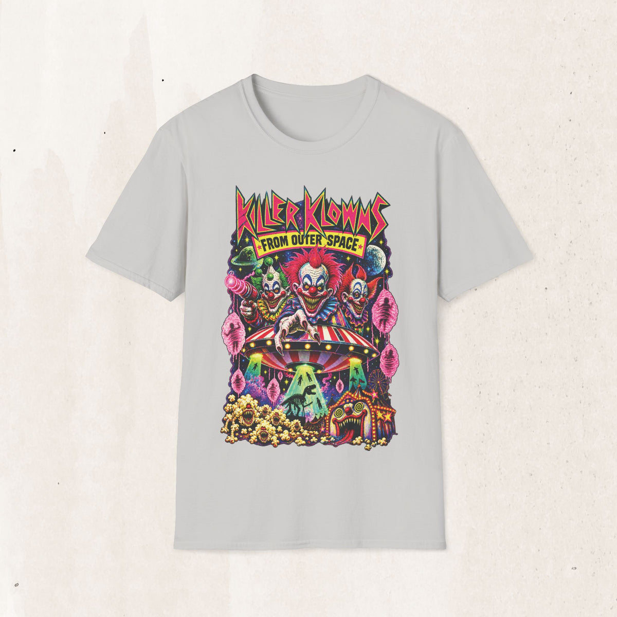 Killer Klowns From Outer Space T-Shirt — Retro Horror Clown Graphic Tee