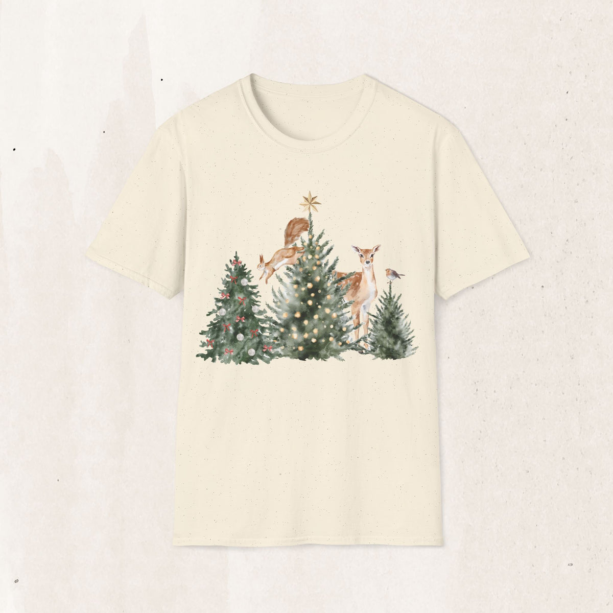 Woodland Deer Christmas Tee