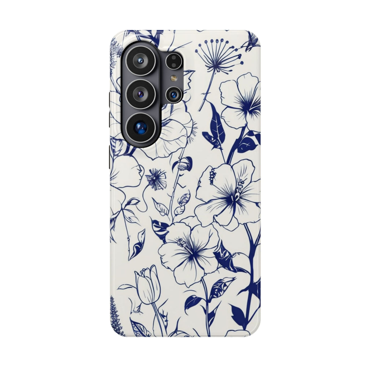 Floral Sketch Magnetic Phone Case, alternate view